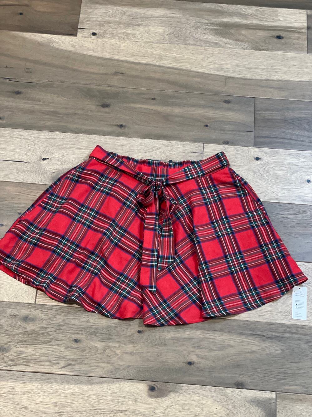 CUPSHE Plaid Tie‑Front Top – NWT – Size L
